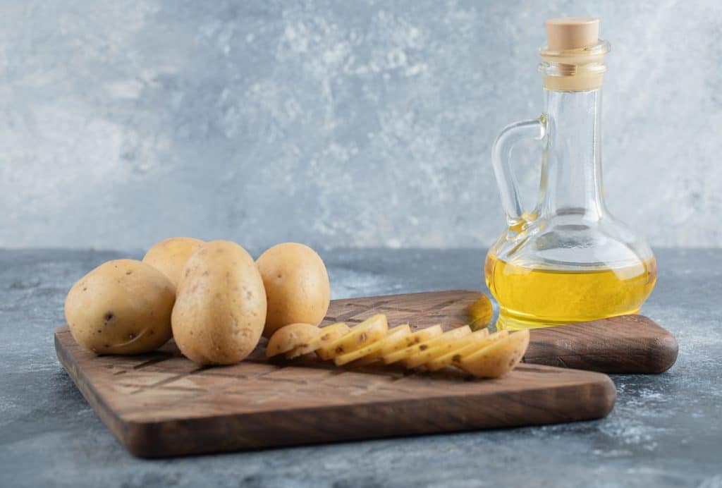 patata e olio di oliva mani morbide